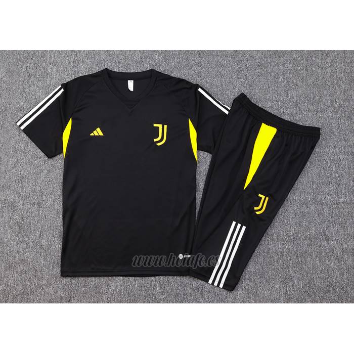 Chandal del Juventus Manga Corta 2023-2024 Negro - Pantalon Corto